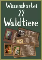 Vorschau - Arbeitsblätter - Wissenskartei - 22 Tiere des Waldes - Lebensraum Wald - Deckblatt