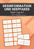 Vorschau - Spiele - Desinformation und Deepfakes - Spiel "Leg an" - Gefahren für die Demokratie - Deckblatt