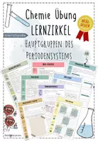 Vorschau - Stundenentwürfe - Hauptgruppen im Periodensystem (PSE) | Chemie Übung 9 | Lernzirkel | sofort einsetzbar - Deckblatt