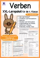 Vorschau - Unterrichtsreihen - XXL Lernpaket Verben: Grundform, Personalform, Imperativ, Vorsilben, Großschreibung von Verben, Zeitformen (Präsens, Präteritum, Perfekt, Futur) - Deckblatt