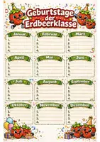 Vorschau - Poster - Geburtstagskalender - Deckblatt