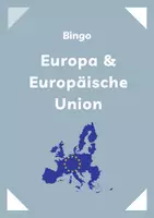 Vorschau - Arbeitsblätter - Bingo: Europa und EU - Deckblatt