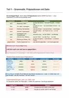 Vorschau - Arbeitsblätter - DaZ: Präpositionen mit Dativ | Niveau A2 | Klasse 5–10 | differenziert | mit bei nach von seit aus zu gegenüber | zum zur beim vom - Seite 1