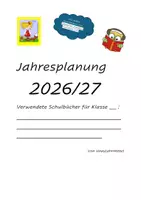 Vorschau - Lehrpläne/Lehrermaterial - Jahresplaner - Motiv Eule - 2026/27 für Grundschule - Deckblatt