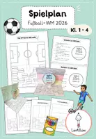 Vorschau - Mal- und Bastelvorlagen - Fußball-WM 2026 Spielplan basteln - Deckblatt