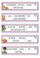 Vorschau - Aufgabenkarten - Umstellprobe Satzglieder - Satzstreifen zum Laminieren Klasse 3, 4, 5 - Seite 3