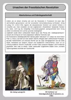Vorschau - Arbeitsblätter - Ursachen der Französischen Revolution - AB - Deckblatt