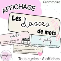 Aperçu - Affichage - Affichage - classes de mots - Page de couverture