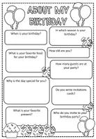 Vorschau - Arbeitsblätter - Interview Birthday / Klasse 5,6 - Seite 2