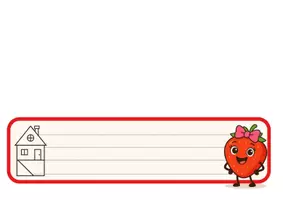Vorschau - Bildkarten - Namensschilder mit Erdbeeren für den Tisch und zum Anhängen - Seite 2