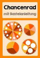Vorschau - Spiele - orange Chancenrad Bastelvorlage - editierbar (mit Bastelanleitung) - Deckblatt