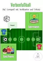Vorschau - Spiele - Verbenfußball Spiel Verben DaZ A1 - Deckblatt