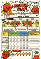 Vorschau - Bildkarten - Pausenplan/ Verstärkerplan für schöne Pausen - Deckblatt