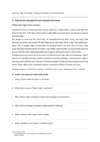 Vorschau - Unterrichtsreihen - California (Bundle) – Mind Maps / Reading Comprehension / Writing Activities - Seite 1
