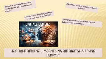 Vorschau - Stundenentwürfe - Digitale Demenz // Talkshow Sek II + EWH - Deckblatt