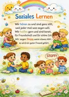 Vorschau - Arbeitsblätter - Soziales Lernen im Kindergarten – Legekreis für ein friedliches Miteinander Mit Einstieggeschichte, Reim & Gesprächsfragen | Kita, Vorschule - Seite 2