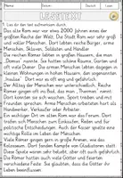 Vorschau - Arbeitsblätter - Der Alltag im alten Rom, Lesen und Verstehen Arbeitsblätter mit Lesetext, Fragen - Seite 2