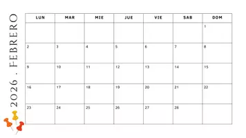 Vista previa - Para docentes: organización, planificación y formación - Hojas calendario 2026 - página 1