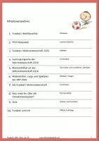 Vorschau - Arbeitsblätter - Materialpaket: Fussball-WM Ampel Rot und Miniperlen Fussball-WM 2026 - Schweizer Version - Seite 1