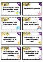 Vista previa - Unidades / Secuencias / Situaciones de Aprendizaje - All About Me Conversation Cards A2 Level CEFR - página 3