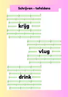 Voorbeeld - Motoriek - tafelschrijfdans - Voorblad