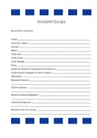 Vorschau - Arbeitsblätter - Steckbrief zu Europa mit Lösungen - Deckblatt