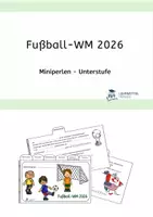 Vorschau - Arbeitsblätter - Miniperlen:Fußball-WM 2026 Unterstufe - Deckblatt