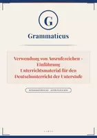 Vorschau - Unterrichtsreihen - #GrammatikRocks - Das Ausrufezeichen – Einführung Regeln · Beispiele · Sprachbewusstsein Deutsch Sekundarstufe I | Mittelschule · PTS · PTS - 5./6. Klasse / Schulstufe - Deckblatt