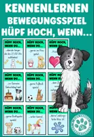 Vorschau - Spiele - Kennenlernen Hüpf hoch, wenn... Spiel Schuljahresbeginn Hundeklasse - Deckblatt