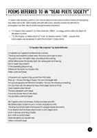 Vorschau - Arbeitsblätter - “Dead Poets Society”: Carpe Diem - Poems Referred To in the Film (O Captain! My Captain! / To the Virgins) / Creative Writing - Seite 1
