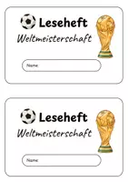 Vorschau - Fördermaterial/Inklusion - Leseheft Stolpersätze Länder WM 2026 2.-4. Klasse - Seite 1