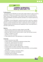 Vista previa - Unidades / Secuencias / Situaciones de Aprendizaje - Carrera matemática - sumas y restas hasta el 9.999 - página 1