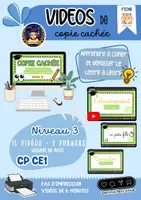 Aperçu - Vidéos - Vidéos de copie cachée N3 CP CE1 - Page de couverture