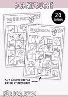 Vorschau - Mal- und Bastelvorlagen - 20 Schatzsuchen für draußen - Entdecken, spielen & Natur erleben - Deckblatt