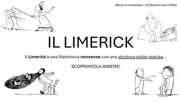 anteprima - Presentazioni / Lavagne - IL LIMERICK - LEZIONE SCRITTURA CREATIVA - Pagina 1