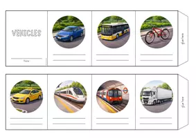 Vorschau - Arbeitsblätter - Mini Booklet Vehicles (Fahrzeuge/Verkehrsmittel) - Seite 2