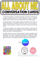 Vista previa - Unidades / Secuencias / Situaciones de Aprendizaje - My First Conversations: 50 "All About Me" Cards (Level A1) - página 1