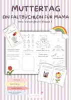 Vorschau - Arbeitsblätter - Muttertag - Bastelvorlage ( Kita & Vorschule) Büchlein zum ausfüllen und verschenken - Seite 1