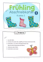 Vorschau - Stationenlernen - Abschreibtexte Klasse 2 – Abschreibkartei Frühling Klasse 2 - Abschreibtexte Frühling Klasse 2 - Abschreiben Klasse 2 - Abschreibübungen Klasse 2 - Seite 3