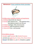 Vorschau - Arbeitsblätter - Sachliche Briefe schreiben (Merkwissen mit Übung) - Seite 2