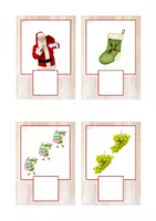 Vista previa - Tarjetas / Manipulativos - Grafía de cantidades 1-3 (Navidad) - página 2