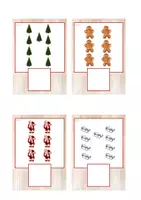 Vista previa - Tarjetas / Manipulativos - Grafía de cantidades 6-10 (Navidad) - página 2