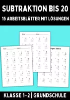 Vorschau - Arbeitsblätter - Subtraktion bis 20 | 15 Arbeitsblätter | Klasse 1-2 | Grundschule | mit Lösungen - Deckblatt