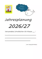 Vorschau - Lehrpläne/Lehrermaterial - Jahresplaner - Motiv Doodles - 2026/27 für Grundschule - Deckblatt