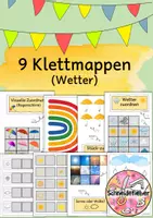 Vorschau - Fördermaterial/Inklusion - Wetter, Klettmappe, sonderpädagogische Förderung - Deckblatt