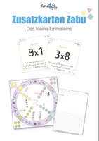 Vorschau - Stationenlernen - Einmaleins- Zusatzkarten Zabu - Homeschooling - Deckblatt