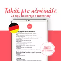 Náhled - Tahák pro němčináře: 74 tipů na materiály do němčiny - krycí list