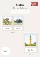 Vorschau - Arbeitsblätter - Materialpaket London (inkl. Bild- und Wortkarten) - Seite 1