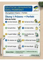 Vorschau - Arbeitsblätter - Deutsch A2 – Perfekt mit haben/sein - Deckblatt