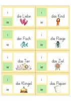 Vorschau - Fördermaterial/Inklusion - Klammerkarten i:ie - Seite 1